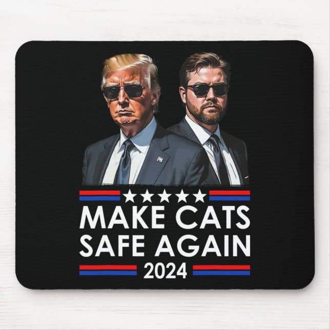 Donald Trump gör katter Säkra igen 2024 Debatation Musmatta (Framsidan)