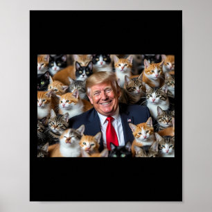 Donald Trump gör katter Säkra igen 2024 Debatation Poster