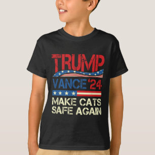 Donald Trump gör katter Säkra igen 2024 Debatation T Shirt