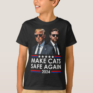 Donald Trump gör katter Säkra igen 2024 Debatation T Shirt