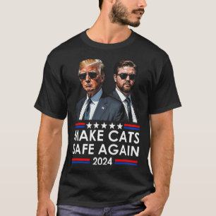 Donald Trump gör katter Säkra igen 2024 Debatation T Shirt