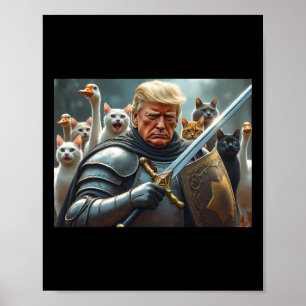 Donald Trump gör katter Säkra igen 2024 Debatt 1 Poster