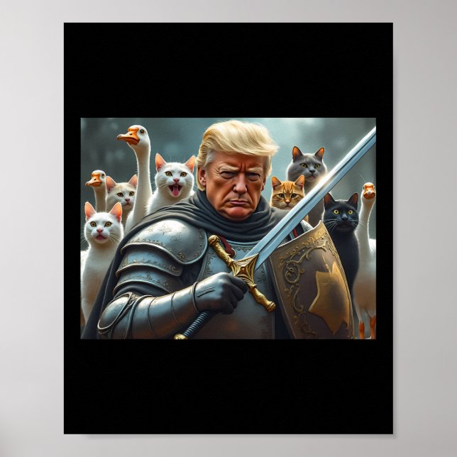 Donald Trump gör katter Säkra igen 2024 Debatt 1 Poster (Framsidan)