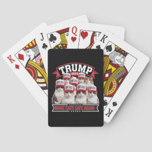 Donald Trump gör katter Säkra igen 2024 Debatt Casinokort