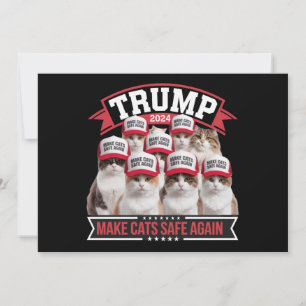 Donald Trump Gör Katter Säkra Igen 2024 Debatt  Inbjudningar