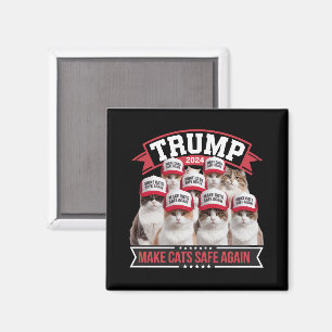 Donald Trump gör katter Säkra igen 2024 Debatt Magnet