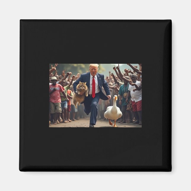 Donald Trump gör katter Säkra igen 2024 Debatt Magnet (Framsidan)