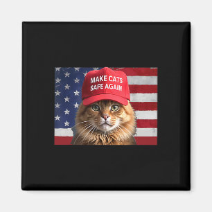 Donald Trump gör katter Säkra igen Red Hat 2024 De Magnet