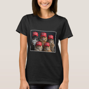 Donald Trump gör katter Säkra igen Red Hat 2024 De T Shirt