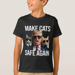 Donald Trump gör katter Säkra igen Red Hat 2024 De T Shirt