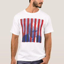 Donald Trump Graphic Mugshot Red Blue T-Shirt