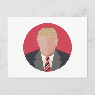 Donald Trump Graphic Representation Vykort