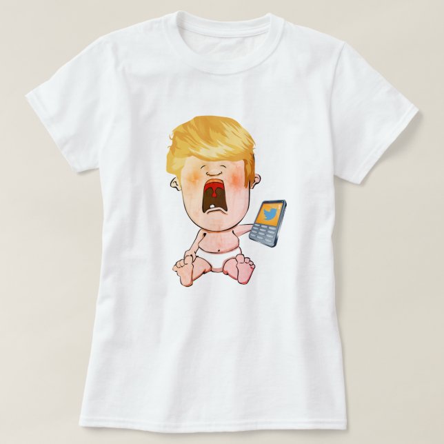 Donald Trump Gråtande Baby T Shirt (Design framsida)