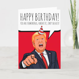 Donald Trump: Grattis på födelsedagen Tack Kort