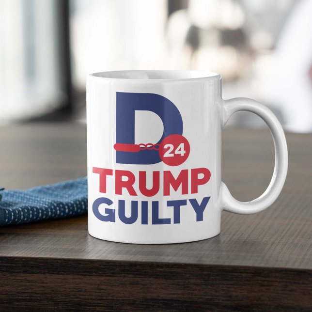 Donald Trump Guilty Kaffemugg (Skapare uppladdad)