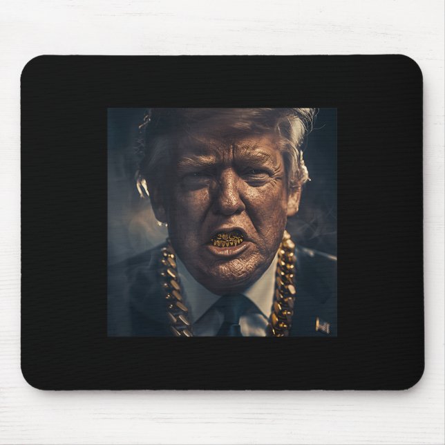 Donald Trump Guld Grillz Musmatta (Framsidan)
