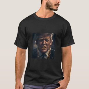 Donald Trump Guld Grillz T Shirt
