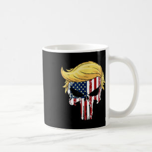 Donald Trump Hair President Skull Ta Amerika Bac Kaffemugg
