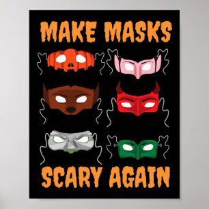 Donald Trump Halloween-ansiktsmasker - Kostymidé Poster