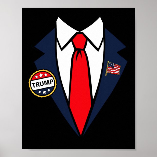 Donald Trump Halloween Costume Easy Last Minute Co Poster (Framsidan)