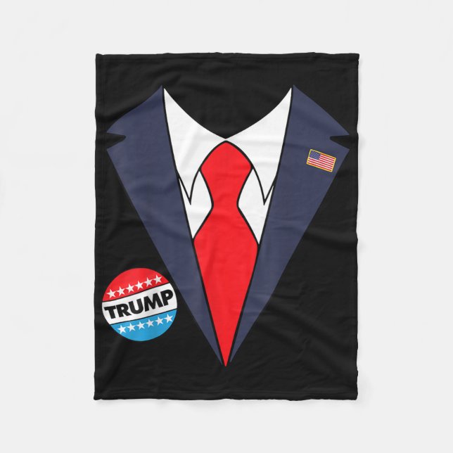 Donald Trump Halloween Costume Funny Kids Fleecefilt (Framsidan)