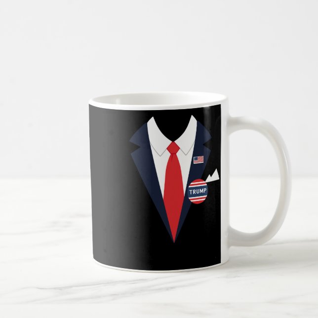 Donald Trump Halloween Costume Funny Kids Kostym Kaffemugg (Höger)