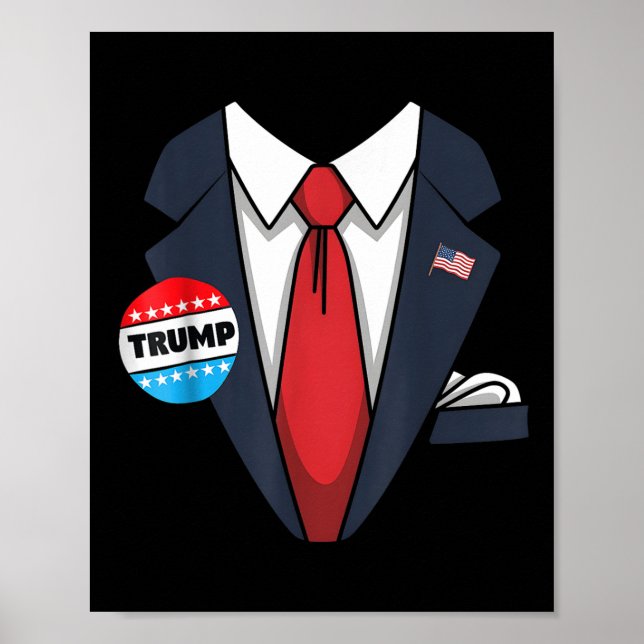 Donald Trump Halloween Costume Kostym för Småbarn  Poster (Framsidan)