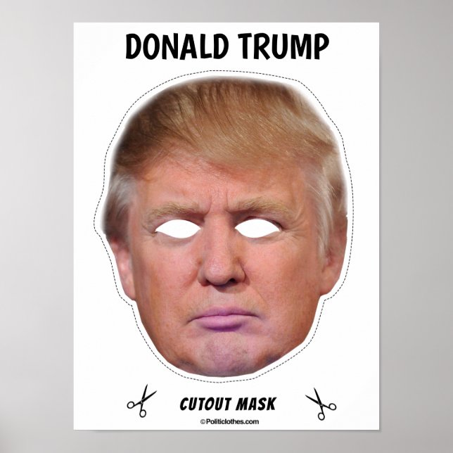 Donald Trump Halloween Mask Poster (Framsidan)