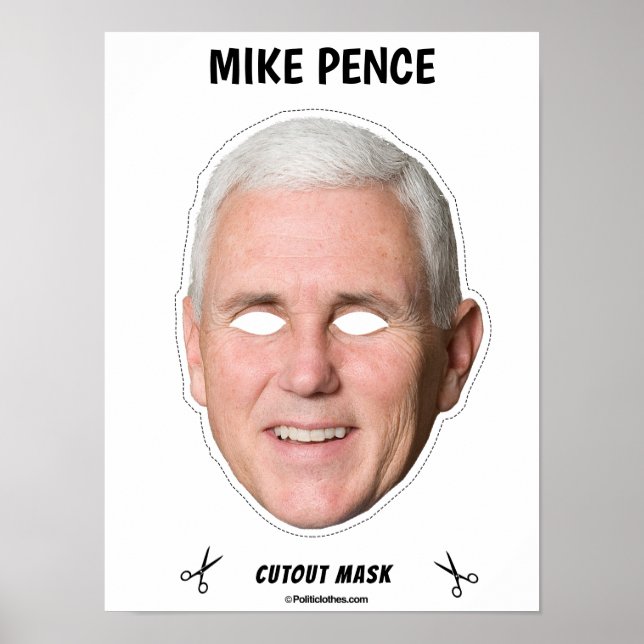 Donald Trump Halloween Mask Poster (Framsidan)