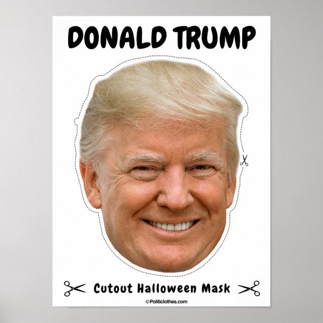 Donald Trump Halloween Mask Poster (Framsidan)