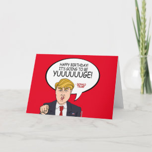 Donald Trump Hälsning - Grattis på födelsedagen - Kort