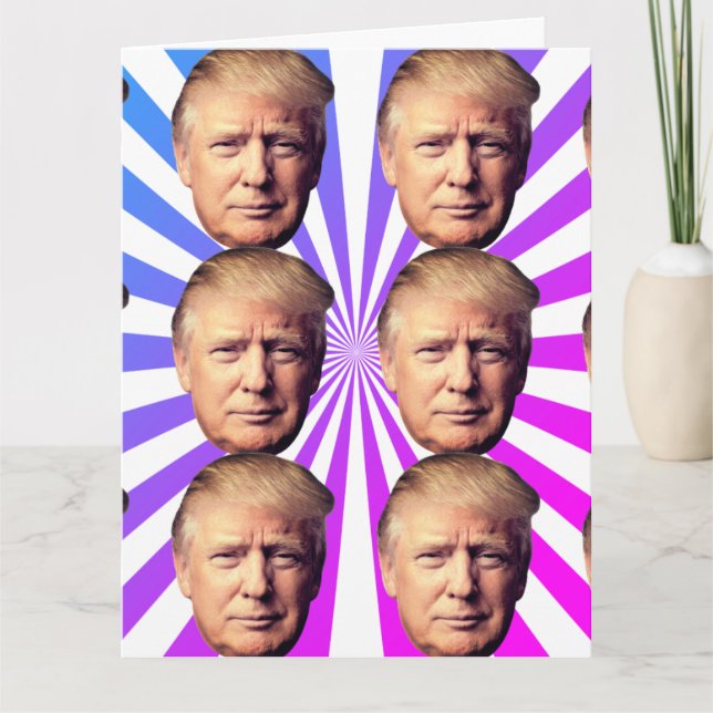 DONALD TRUMP HÄMTA ETT VÄL ÖVERSIKT KORT (Framsida)