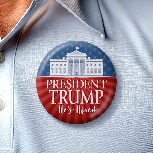 Donald Trump - Han är utlånad - 2024 Knapp (Trump Button)