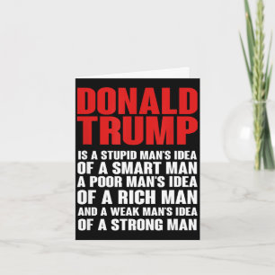 Donald Trump-hån T-shirt - han är inte president Kort