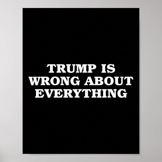 Donald Trump har fel om allting  Poster (Framsidan)