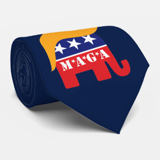Donald Trump Hår GOP Elefant Logotyp MAGA Slips