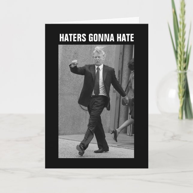 Donald Trump Haters Gonna Hate Kort (Framsida)