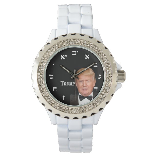 Donald Trump - Hebrew Numerals Armbandsur (Framsida)