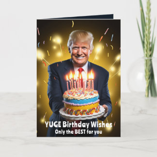 DONALD TRUMP HUMOROUS BIRTHDAY CARD KORT