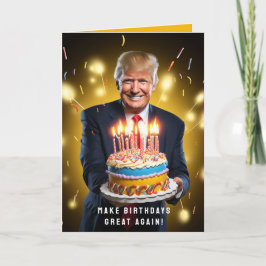 DONALD TRUMP HUMOROUS BIRTHDAY CARD KORT
