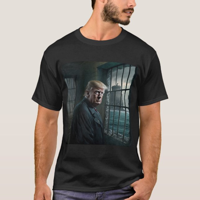 Donald Trump i Alcatraz-fängelset T Shirt (Framsida)