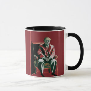 Donald Trump i Francis Bacon Stil Mugg