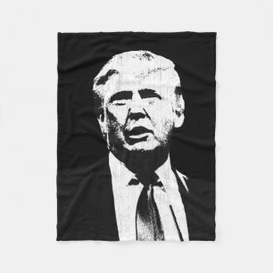 Donald Trump illustration Fleecefilt
