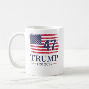 Donald Trump Inauguration Day 2025 47:e USA flagga Kaffemugg