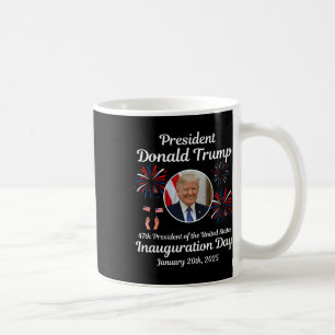 Donald Trump Inauguration Day 2025 47:e USA:s pres Kaffemugg