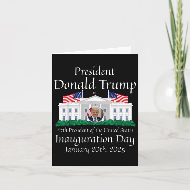 Donald Trump Inauguration Day 2025 47:e USA:s pres Kort (Framsida)