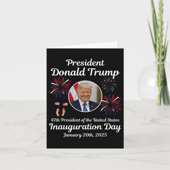 Donald Trump Inauguration Day 2025 47:e USA:s pres Kort (Framsida)