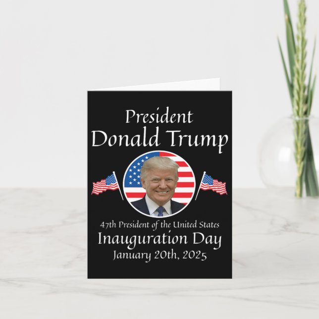 Donald Trump Inauguration Day 2025 47:e USA:s pres Kort (Framsida)