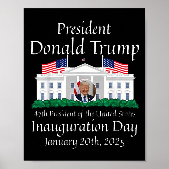 Donald Trump Inauguration Day 2025 47:e USA:s pres Poster (Framsidan)