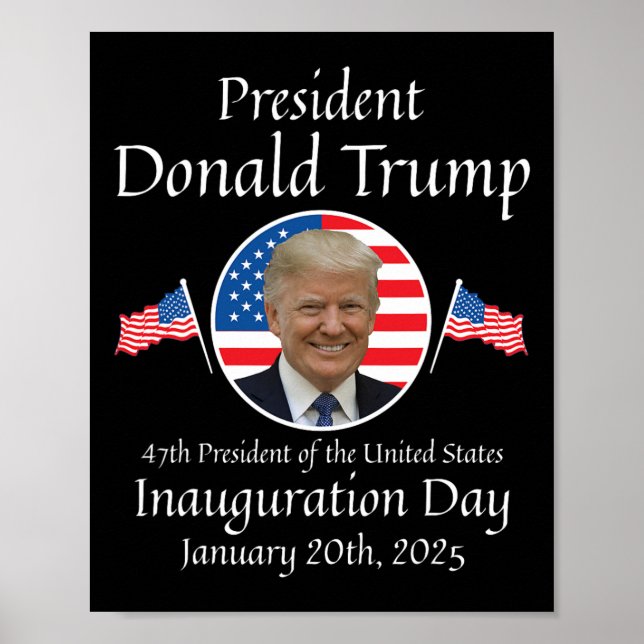 Donald Trump Inauguration Day 2025 47:e USA:s pres Poster (Framsidan)